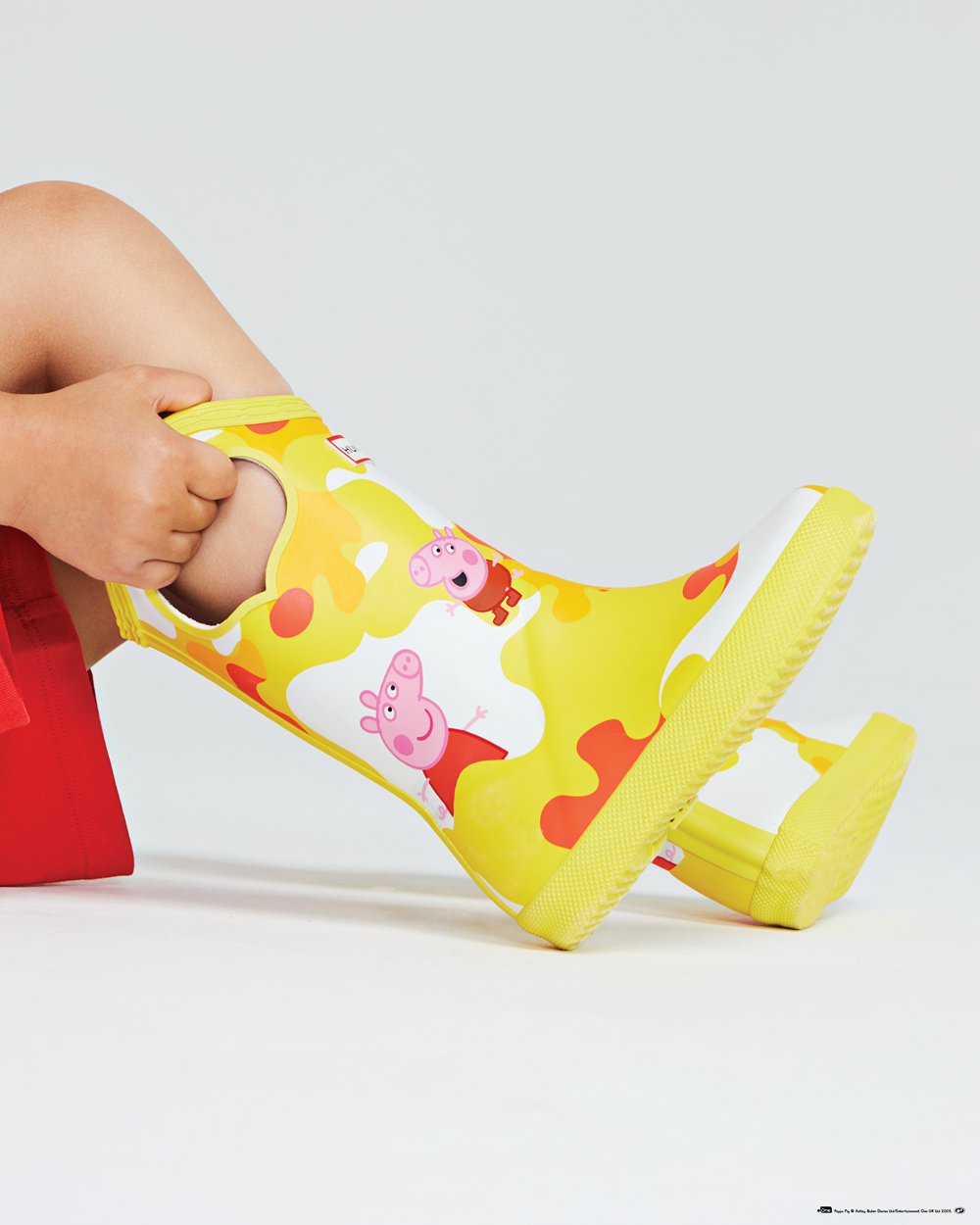 Botas De Agua Hunter Niños Original First Peppa Pig Grab Handle - Amarillo - Argentina 1920TLDIN